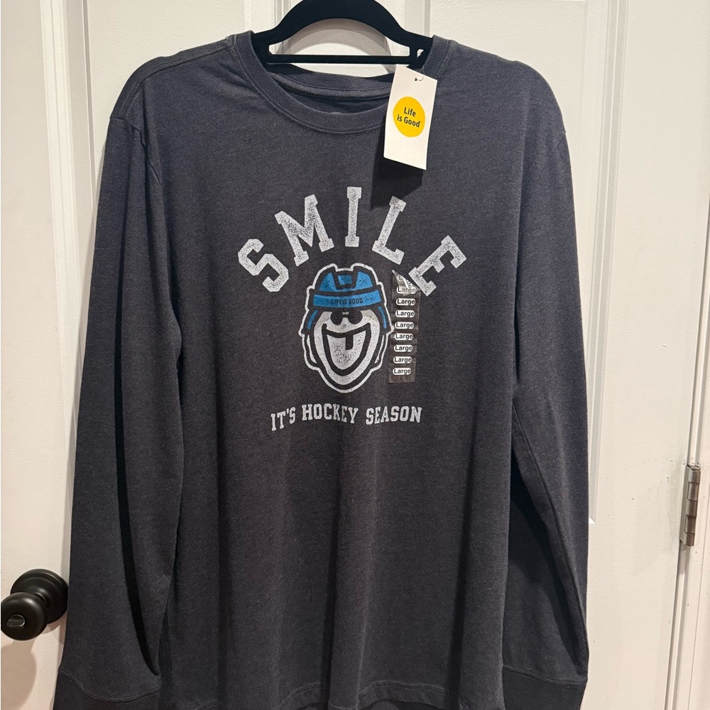 Life Is Good Charcoal Crusher Tee